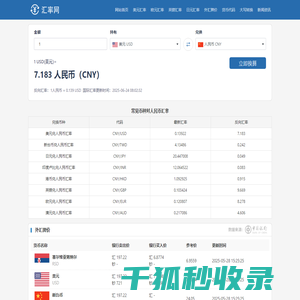 实时汇率查询